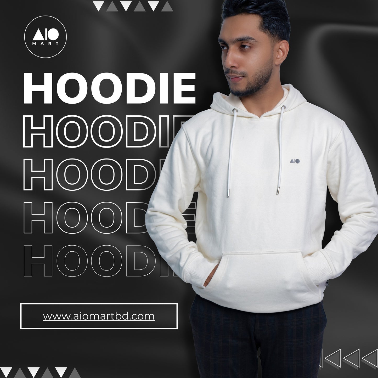 Mens Hoodie (Off White)