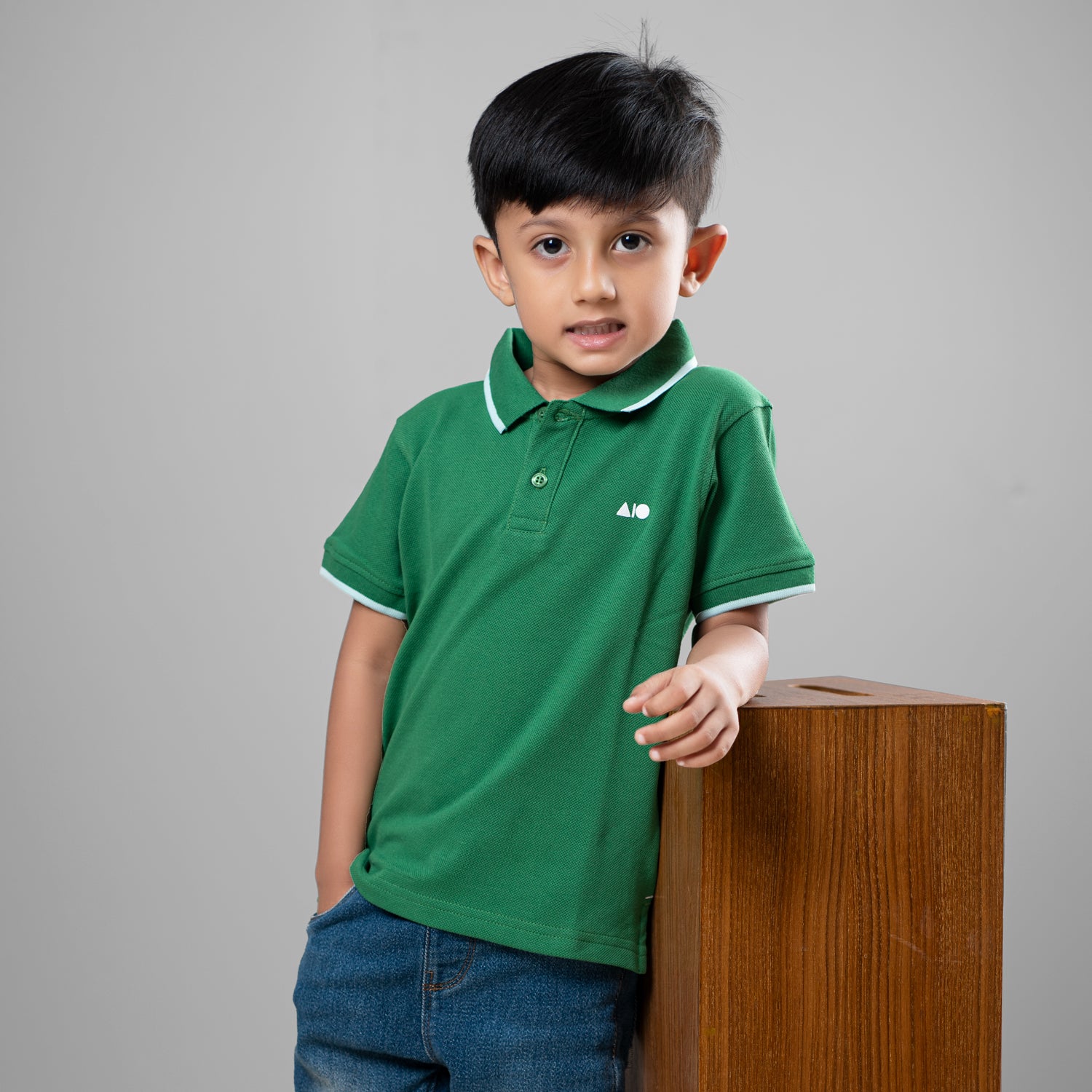 Kids green outlet polo