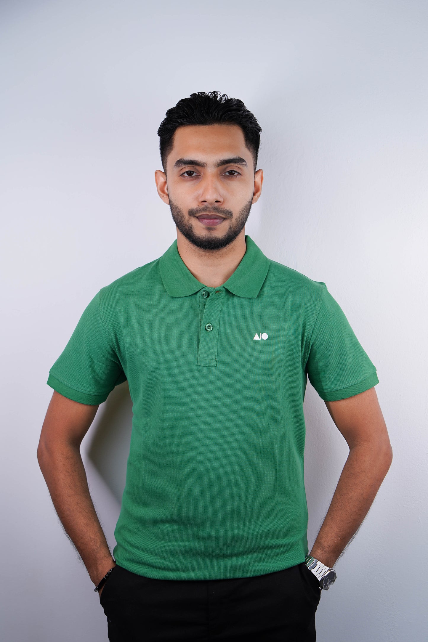 Mens Basic Polo Shirt (Light Green)