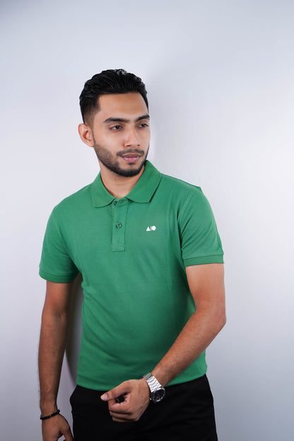 Mens Basic Polo Shirt (Light Green)