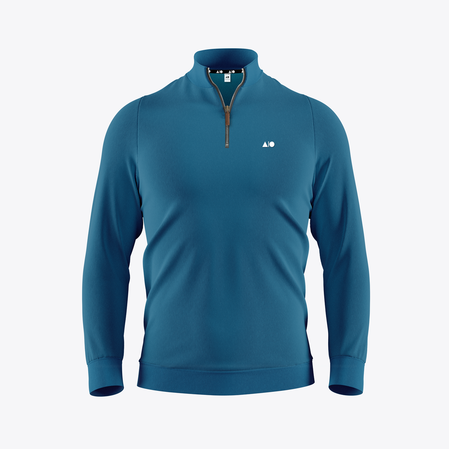 Mens Sweatshirt (Zipper) - Ocean Blue