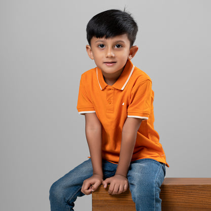Kids Polo Shirt (Orange)
