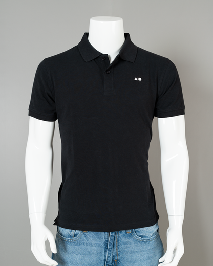 Mens Basic Polo Shirt (Black)