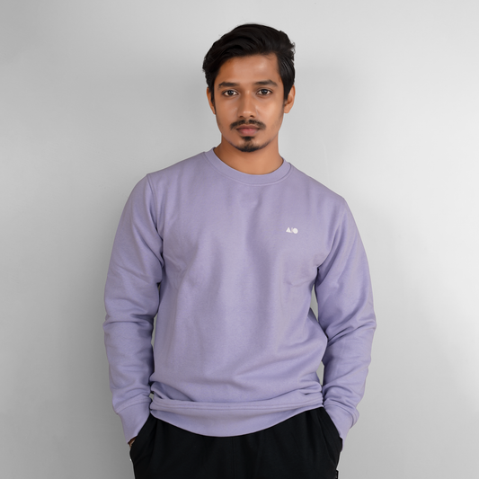 Mens Sweatshirt - Purple Rose