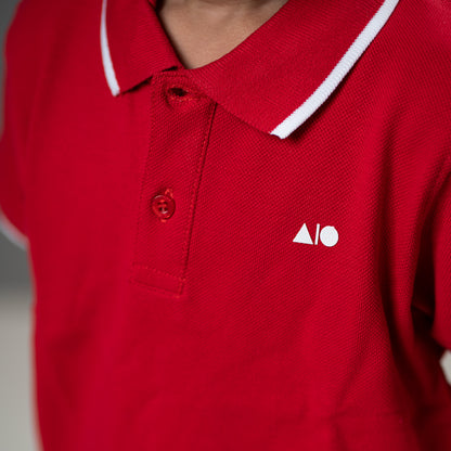 Kids Polo Shirt (Red)