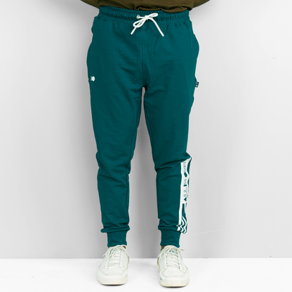 Mens Terry Cotton Joggers (Teal)