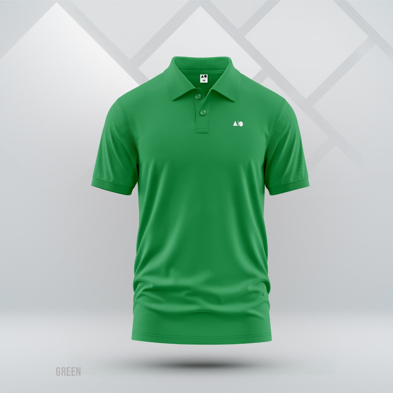 Mens Basic Polo Shirt (Light Green) – AIO Mart