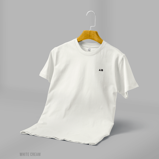Mens Basic T-Shirt (White Cream)