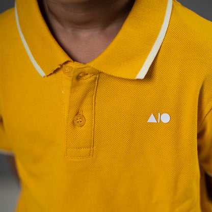 Kids Polo Shirt Combo (Red, Green, Blue, Orange, Yellow)