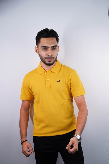 Men's Premium Polo Shirt (Yellow)