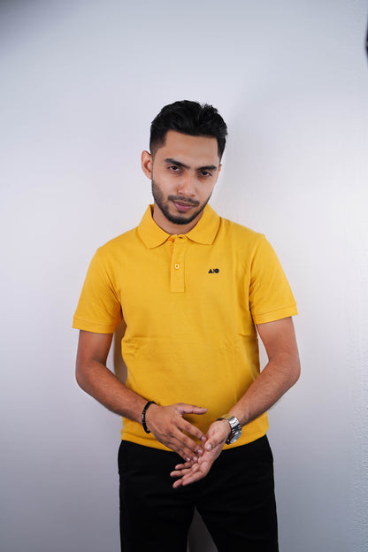 Men's Premium Polo Shirt (Yellow)