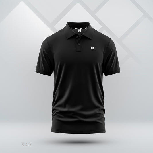 Mens Basic Polo Shirt (Black)