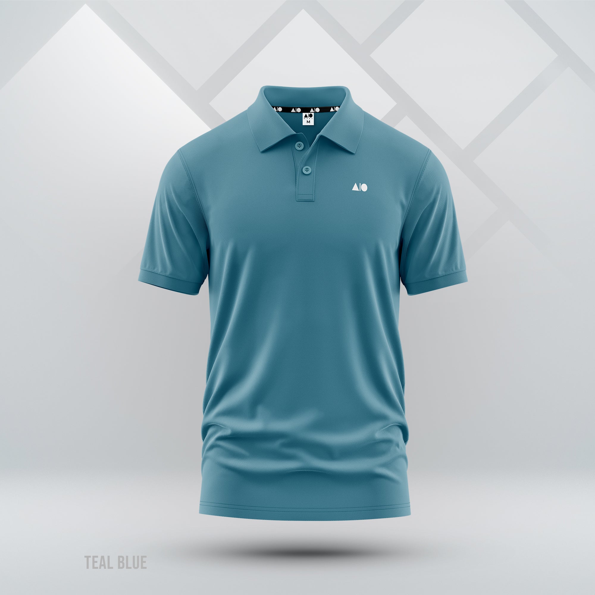 Teal color polo shirt hot sale