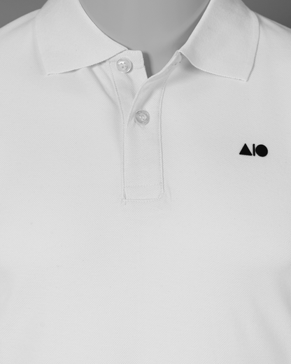 Mens Basic Polo Shirt (White)