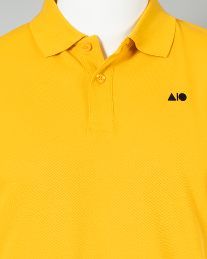 Mens Basic Polo Shirt (Yellow)
